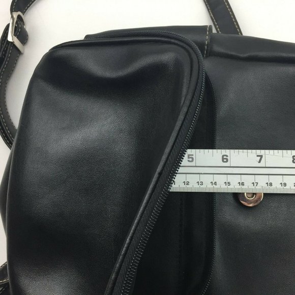 Black Womens Backpack Purse Bag Shoulder Handbag Rucksack
